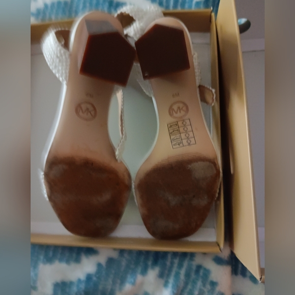 Michael Kors high heels sandals white size 8 - Picture 4 of 7